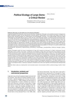 Political Ecology of Large Dams: a Critical Review