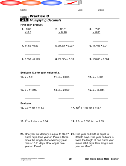 Practice C 3-6 - Scarsdale Public Schools