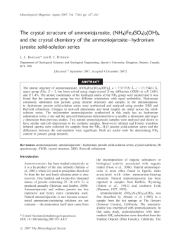 The crystal structure of ammoniojarosite, (NH4)Fe3(SO4)2(OH)6