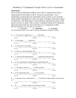 2. Sternberg`s Triangle of Love Assessment