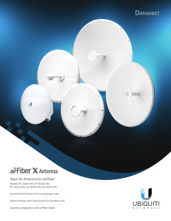 airFiber Antennas Datasheet