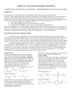 Double Unknown Analysis