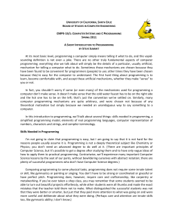 Introduction to Programming - Courses