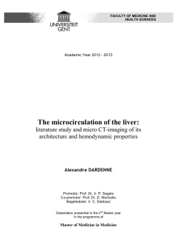The microcirculation of the liver
