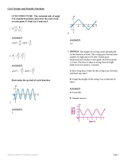 CCSS STRUCTURE The terminal side of angle &theta; in standard