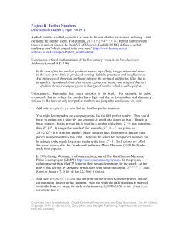 project instructions