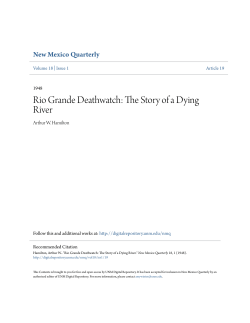 Rio Grande Deathwatch: The Story of a Dying River