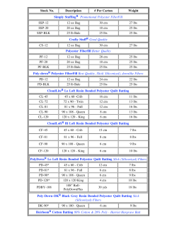 Product Listing - Hobbs Bonded Fibers