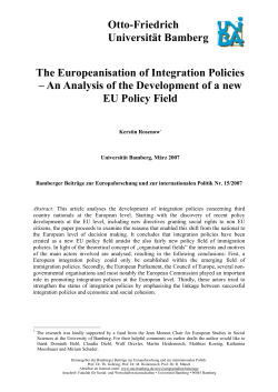 An Analysis of the Development of a new EU P