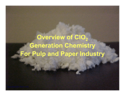 General Consideration/Chemistry of ClO 2 Generation