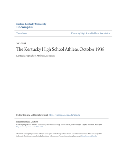 The Kentucky High School Athlete, October 1938 - Encompass