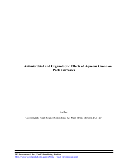 Antimicrobial and Organoleptic Effects of