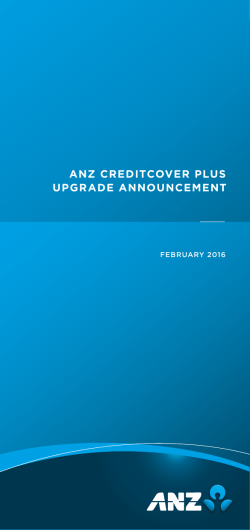 anz creditcover plus upgrade announcement
