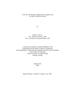 a study of public employee labor law