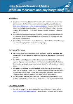 Inflation measures and pay bargaining