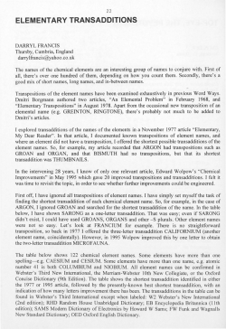 Elementary Transadditions - Digital Commons @ Butler University