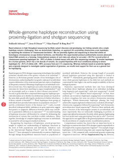 HaploSeq_NBT_2013 - San Diego Center for Systems Biology