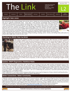 Highlight: Sam Jones Checking In: SPACE: Peter ten Brink Update