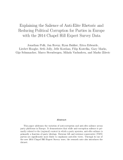 Explaining the Salience of Anti-Elite Rhetoric and Reducing Political