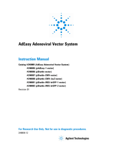 AdEasy Adenoviral Vector System