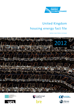 United Kingdom housing energy fact file