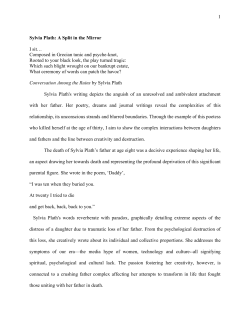 Sylvia Plath: A Split in the Mirror