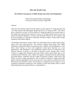 How the World Votes - UNC