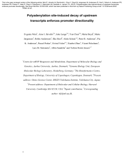 Polyadenylation site-induced decay of upstream transcripts
