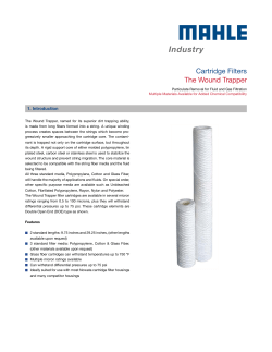 Cartridge Filters The Wound Trapper