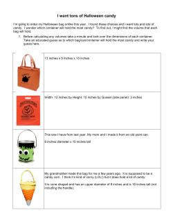 I want tons of Halloween candy