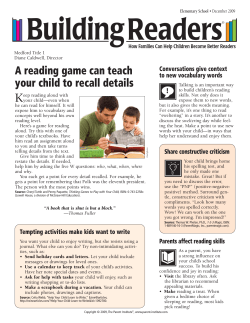 Building Readers - Medford Public Schools