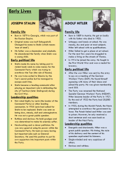 Early Lives - Mr Budd History