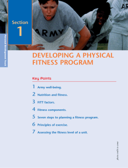 developing a physical fitness program