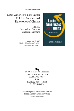 Latin America`s Left Turns