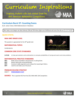 Counting Evens - Mathematical Association of America