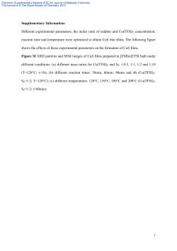 Supplementary Information - Royal Society of Chemistry