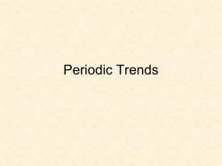 Periodic Table Trends Powerpoint