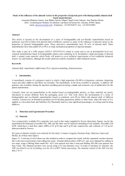 Study of the influence of the almond variety in the properties of