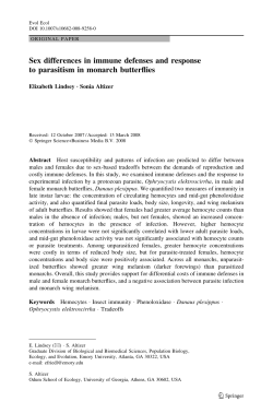 Sex differences in immune defenses and response to