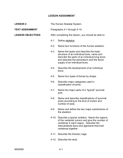 MD0006 4-1 LESSON ASSIGNMENT LESSON 4 The Human