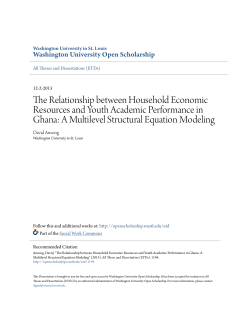The Relationship between Household Economic Resources and