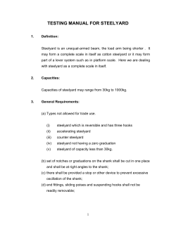 testing manual for steelyard