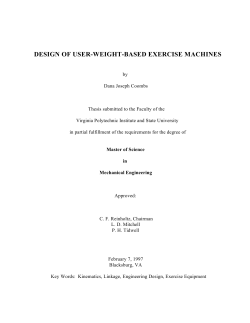 design of user-weight-based exercise machines