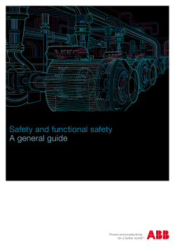 Safety and functional safety A general guide
