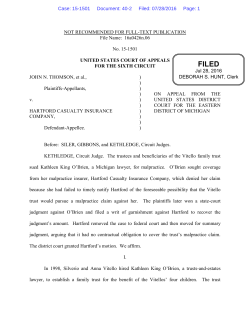 Thomson v. Hartford Cas. Ins. Co., 2016 WL 4036403