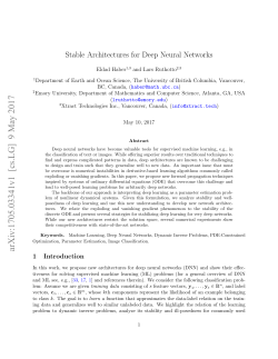 Stable Architectures for Deep Neural Networks
