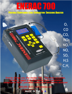 O2 CO CO2 NO NO2 NOx SO2 H2S CxHy