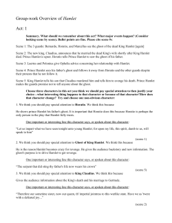 Group Work Overview of Hamlet