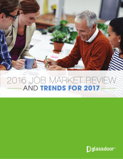 2016 job market review and trends for 2017