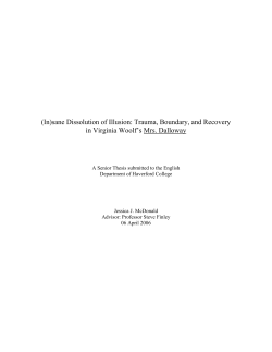 (In)sane Dissolution of Illusion: Trauma, Boundary, and Recovery in